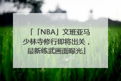「NBA」文班亚马少林寺修行即将出关，最新练武画面曝光