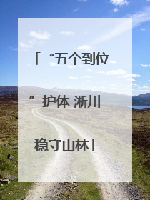 “五个到位”护体 淅川稳守山林