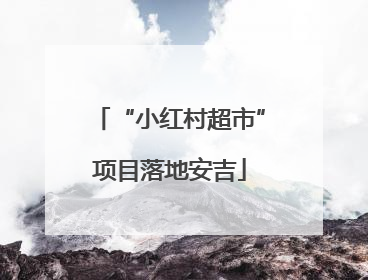 “小红村超市”项目落地安吉