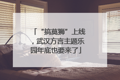 “搞莫狮”上线，武汉方言主题乐园年底也要来了