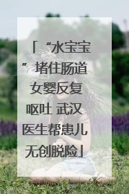 “水宝宝”堵住肠道 女婴反复呕吐 武汉医生帮患儿无创脱险