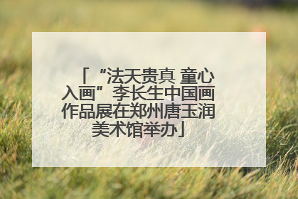 “法天贵真 童心入画”李长生中国画作品展在郑州唐玉润美术馆举办