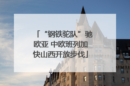 “钢铁驼队”驰欧亚 中欧班列加快山西开放步伐