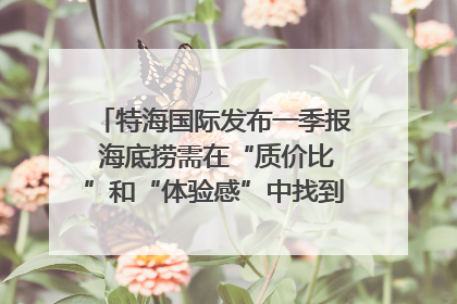 特海国际发布一季报 海底捞需在“质价比”和“体验感”中找到平衡｜新经济观察