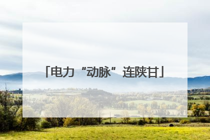 电力“动脉”连陕甘