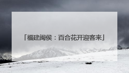 福建闽侯：百合花开迎客来