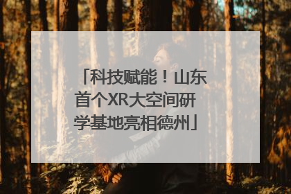 科技赋能！山东首个XR大空间研学基地亮相德州