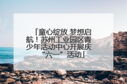 童心绽放 梦想启航！苏州工业园区青少年活动中心开展庆“六一”活动