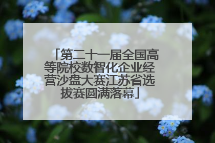 第二十一届全国高等院校数智化企业经营沙盘大赛江苏省选拔赛圆满落幕