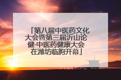 第八届中医药文化大会暨第三届沂山论健·中医药健康大会在潍坊临朐开幕