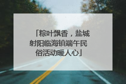 粽叶飘香，盐城射阳临海镇端午民俗活动暖人心