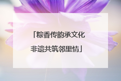 粽香传韵承文化 非遗共筑邻里情