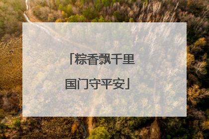粽香飘千里 国门守平安