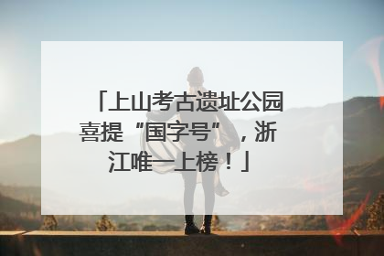 上山考古遗址公园喜提“国字号”，浙江唯一上榜！