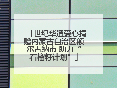 世纪华通爱心捐赠内蒙古自治区额尔古纳市 助力“石榴籽计划”