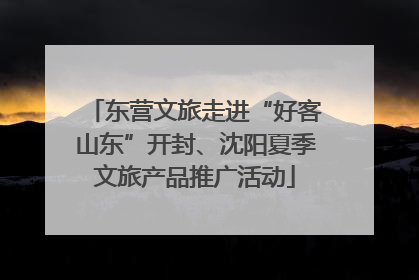 东营文旅走进“好客山东”开封、沈阳夏季文旅产品推广活动