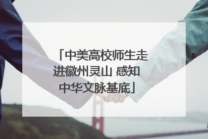 中美高校师生走进徽州灵山 感知中华文脉基底