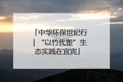 中华环保世纪行｜“以竹代塑”生态实践在宜宾