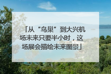 从“鸟巢”到大兴机场未来只要半小时，这场展会描绘未来图景