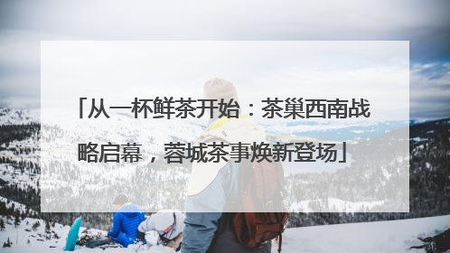 从一杯鲜茶开始：茶巢西南战略启幕，蓉城茶事焕新登场