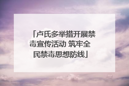 卢氏多举措开展禁毒宣传活动 筑牢全民禁毒思想防线