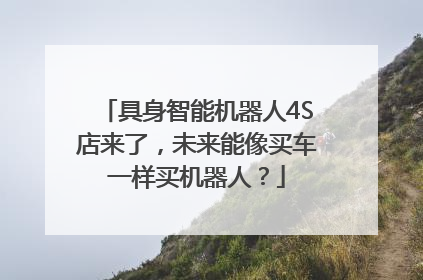 具身智能机器人4S店来了，未来能像买车一样买机器人？
