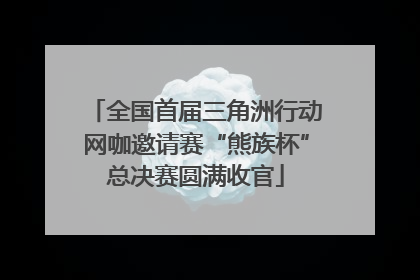 全国首届三角洲行动网咖邀请赛“熊族杯”总决赛圆满收官