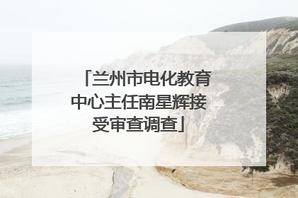 兰州市电化教育中心主任南星辉接受审查调查