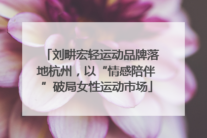 刘畊宏轻运动品牌落地杭州，以“情感陪伴”破局女性运动市场