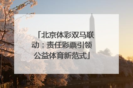 北京体彩双马联动：责任彩票引领公益体育新范式