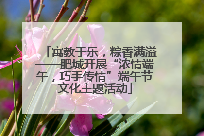 寓教于乐，粽香满溢——肥城开展“浓情端午，巧手传情”端午节文化主题活动