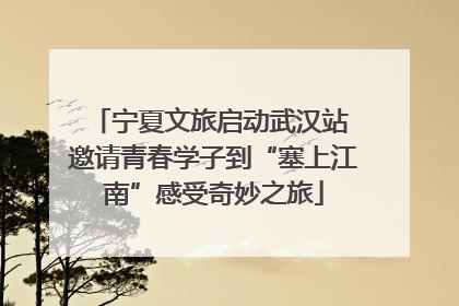 宁夏文旅启动武汉站 邀请青春学子到“塞上江南”感受奇妙之旅