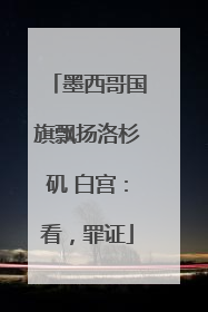 墨西哥国旗飘扬洛杉矶 白宫：看，罪证