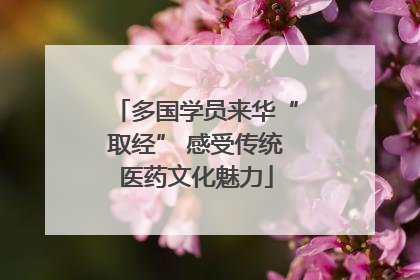 多国学员来华“取经” 感受传统医药文化魅力