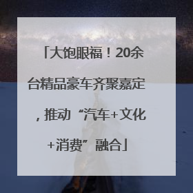 大饱眼福！20余台精品豪车齐聚嘉定，推动“汽车+文化+消费”融合