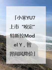 小米YU7上市“咬定”特斯拉Model Y，智界闻风降价