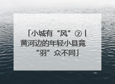 小城有“风”②丨黄河边的年轻小县竟“羽”众不同