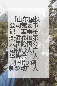 山东国投公司党委书记、董事长栾健参加第六届跨国公司领导人青岛峰会“人才引领 创新驱动”人力资源高质量发展对话会