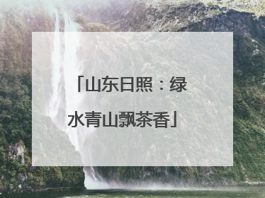 山东日照：绿水青山飘茶香