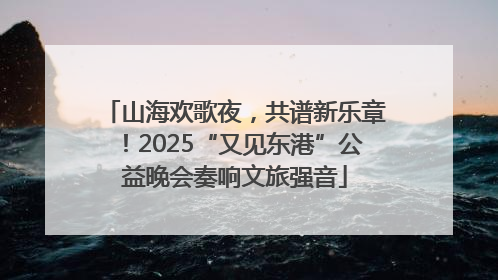 山海欢歌夜，共谱新乐章！2025“又见东港”公益晚会奏响文旅强音