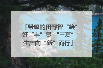 希望的田野智“绘”好“丰”景 “三夏”生产向“新”而行