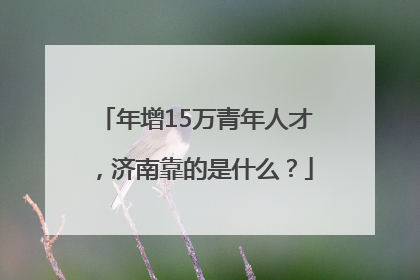 年增15万青年人才，济南靠的是什么？