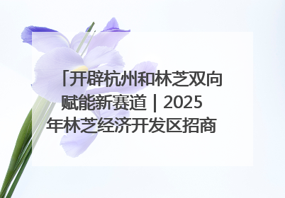开辟杭州和林芝双向赋能新赛道｜2025年林芝经济开发区招商引资（杭州）推介展销活动在杭举办