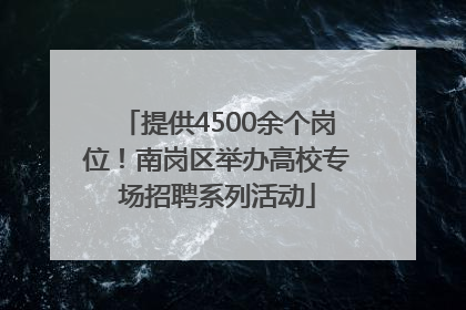 提供4500余个岗位！南岗区举办高校专场招聘系列活动