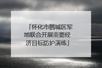 怀化市鹤城区军地联合开展重要经济目标防护演练