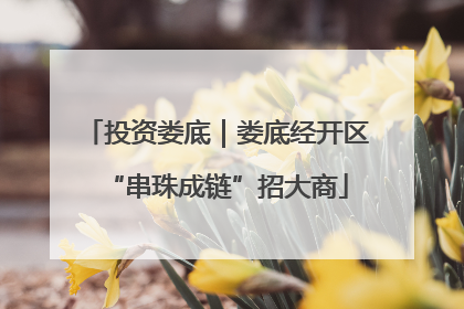 投资娄底｜娄底经开区“串珠成链”招大商