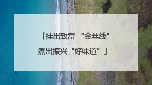 挂出致富 “金丝线” 煮出振兴“好味道”