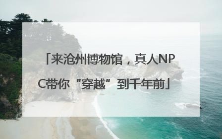 来沧州博物馆，真人NPC带你“穿越”到千年前