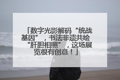 数字光影解码“统战基因”，书法非遗共绘“肝胆相照”，这场展览很有创意！