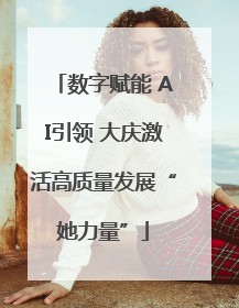 数字赋能 AI引领 大庆激活高质量发展“她力量”